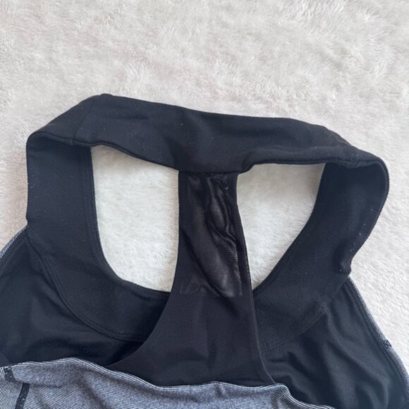 Lululemon Mesh Scoop Tank Shelf Bra Stripes Racerback Stretch Wide Top Crew 4 - Picture 5 of 15